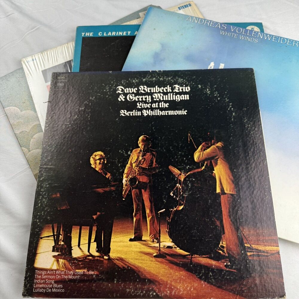 5 Vinyl LPs Lot Dave Brubeck Chick Corea Count Basie Jack Maheu Vollenweider